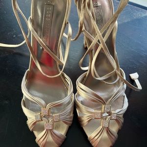BCBG satin heels
